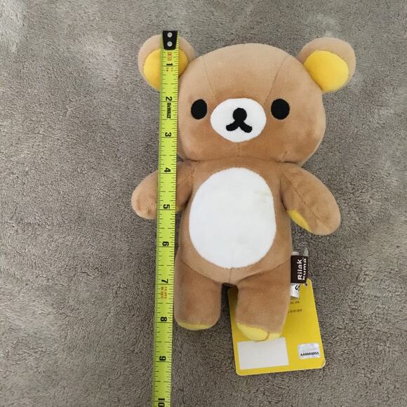 San-X Plush Doll Rilakkuma Stuffed Toy Brown Back Zipper Pouch Small - Picture 4 of 4